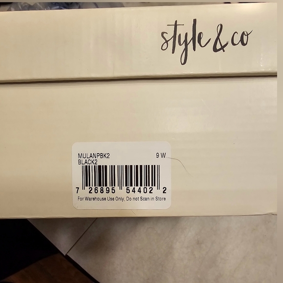 EUC black wedge sandals 9W - Picture 11 of 16